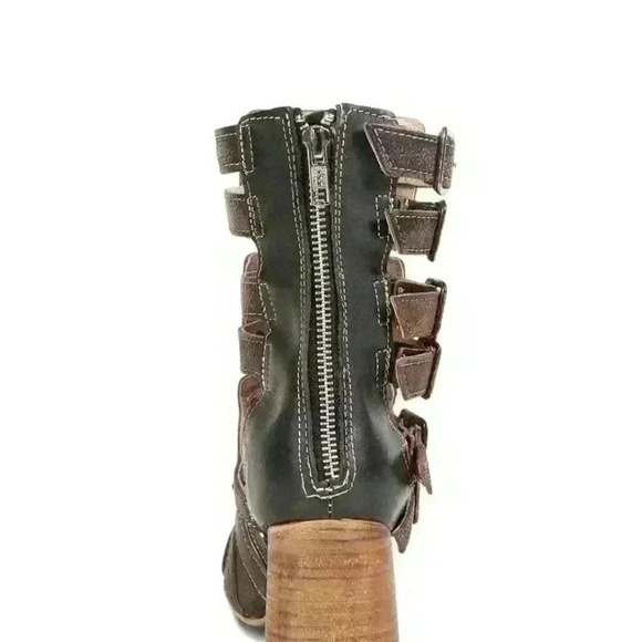 NEW FREEBIRD BY STEVEN Zeus Sandal’s  Zane Black BOOT  Size  7 Bohemian - Picture 7 of 10